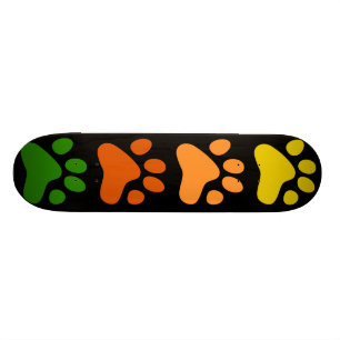 Colourful Paws Skateboard