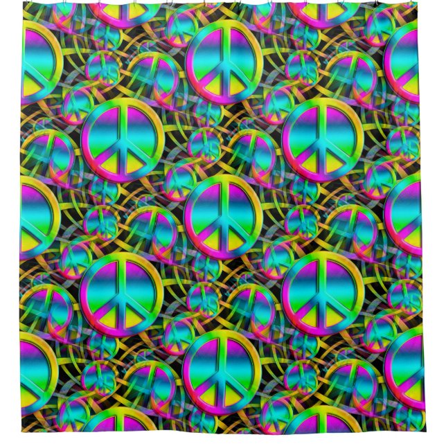 Colourful PEACE seamless pattern + your ideas (Front)