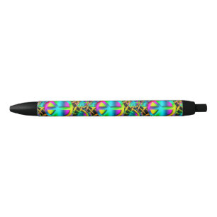Colourful PEACE seamless pattern + your ideas Black Ink Pen