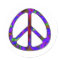 colourful peace sign