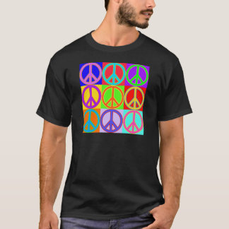 Colourful Peace Sign Design T-Shirt