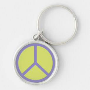 Colourful Peace Sign key chains
