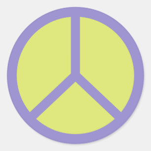 Colourful Peace Sign stickers
