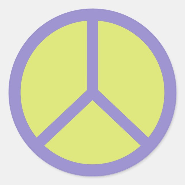 Colourful Peace Sign stickers (Front)