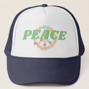 Colourful Peace Sign Trucker Hat