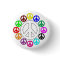 colourful peace signs pins