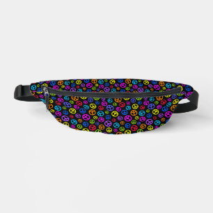 Colourful Peace Symbol Pattern Fanny Pack