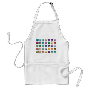 Colourful Peace Symbols Standard Apron