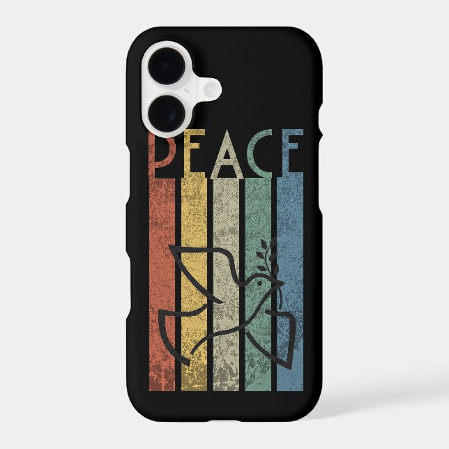 Colourful peace text design (Back)