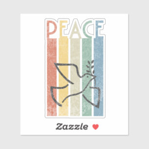 Colourful peace text design