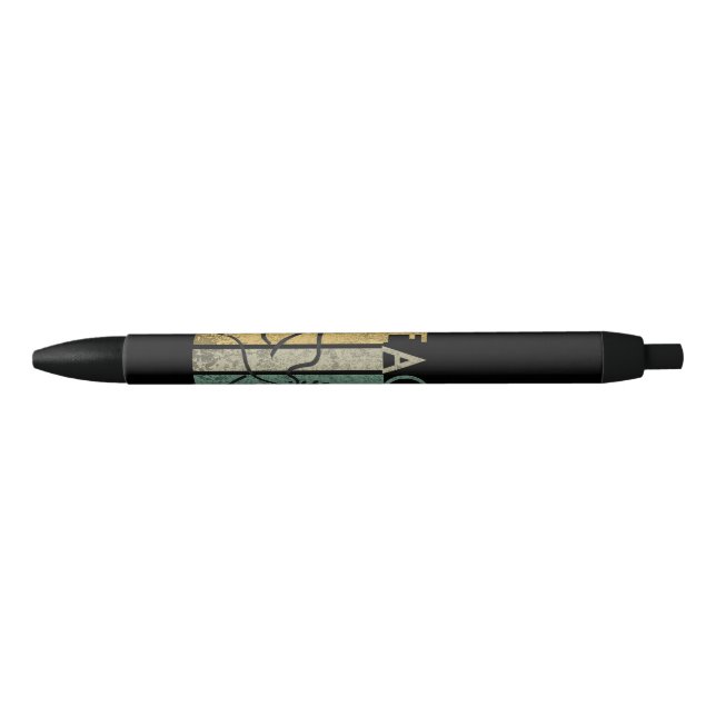 Colourful peace text design black ink pen (Front)