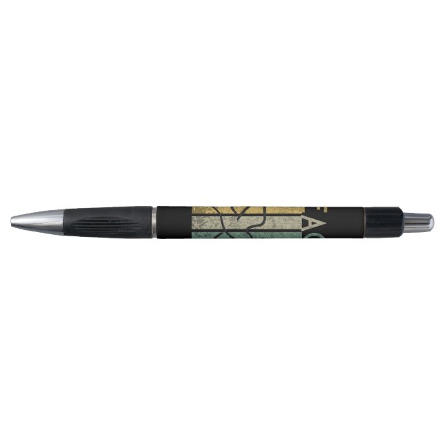 Colourful peace text design pen (Front)