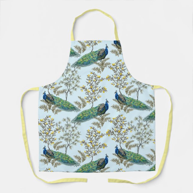 Colourful Peacock Apron (Front)