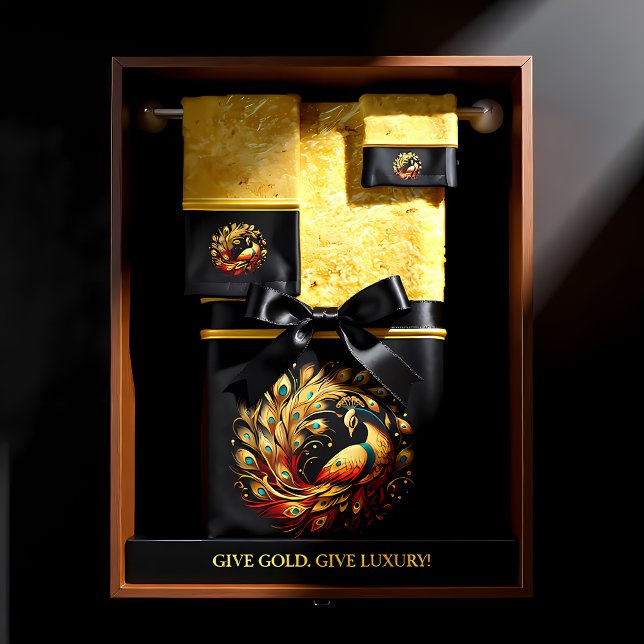 Colourful Peacock Dance Bath Towel Set (Creator Uploaded)