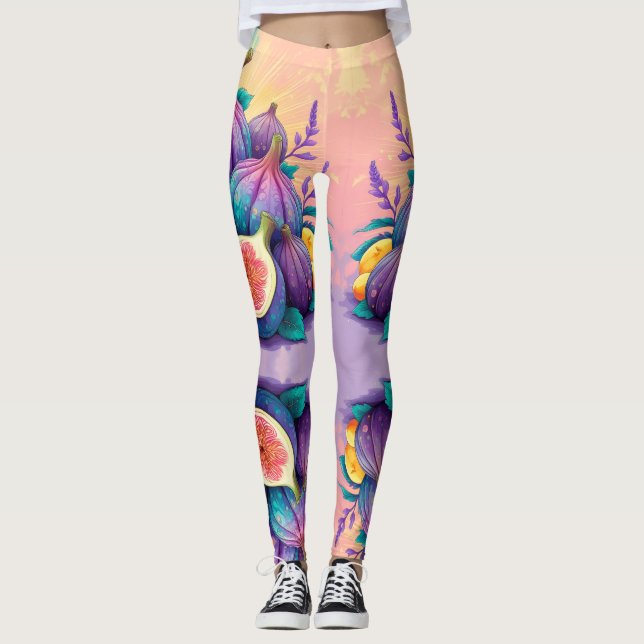 Colourful pear leggings (Front)