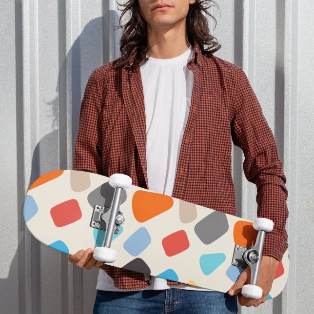 Colourful Pebbles Skateboard (7-3/4 skateboard deck. classic all around street modern deck. great for all skill levels.)