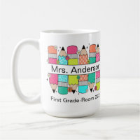 Colourful Pencil Teacher Name