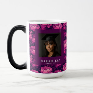 Colourful Peonies Pattern Certified Engineer Magic Mug