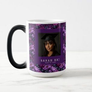 Colourful Peonies Print Daughter Graduation Gift Magic Mug