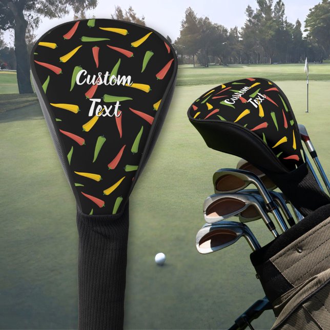 Colourful Peppers Pattern Golf Head Cover (Creator Uploaded)