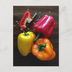 Colourful Peppers postcard