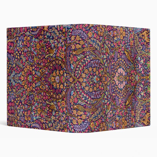Colourful Persian Rug Pattern Binder (Background)