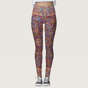 Colourful Persian Rug Pattern Leggings