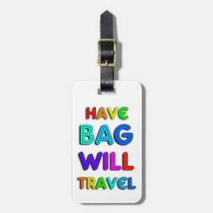 Colourful Personalized Airplane Luggage Tag