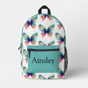Colourful personalized backpack, kids cute printed backpack