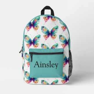 Colourful personalized backpack, kids cute printed backpack