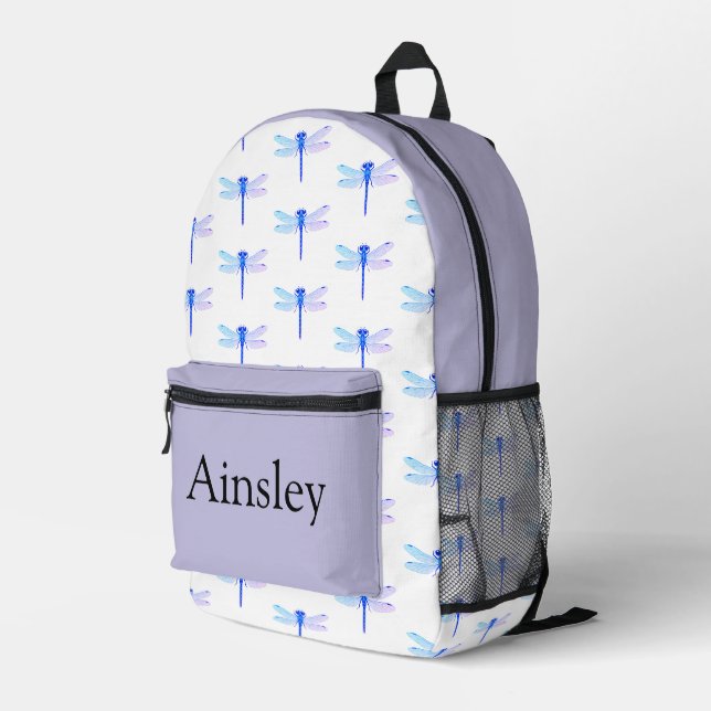 Colourful personalized backpack, kids cute printed backpack (Back Corner Right)