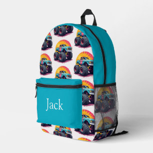 Colourful personalized backpack, kids cute printed backpack