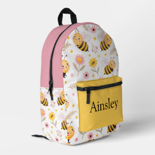 Colourful personalized backpack, kids cute printed backpack