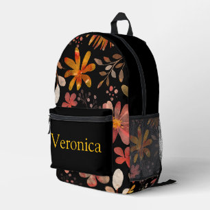 Colourful personalized backpack, kids cute printed backpack