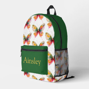 Colourful personalized backpack, kids cute printed backpack