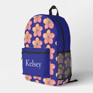 Colourful personalized backpack, kids cute printed backpack