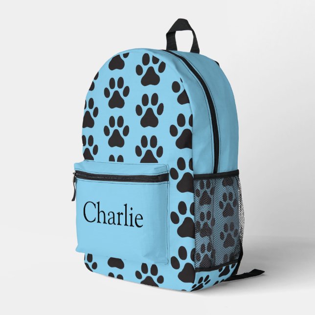 Colourful personalized backpack, kids cute printed backpack (Back Corner Right)