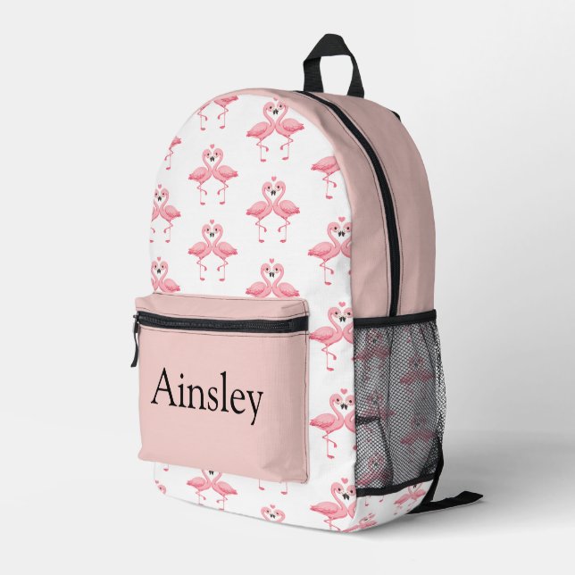 Colourful personalized backpack, kids cute printed backpack (Back Corner Right)