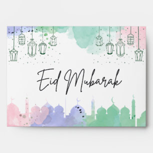 Colourful Personalized Eid Money Card Envelopes