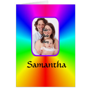 Colourful personalized photo background