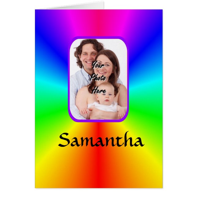 Colourful personalized photo background (Front)