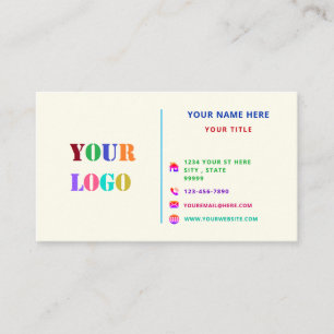 Colourful Personalized Professional Logo Info Fres Business Card