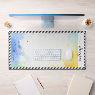 Colourful Personalized Script name Desk Mat