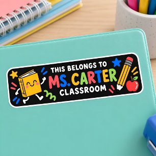 Colourful Personalized Teacher Classroom
