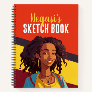 Colourful Personalized Teen Girl Sketch Book