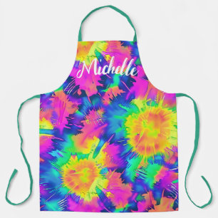 Colourful Personalized Tie Dye Apron