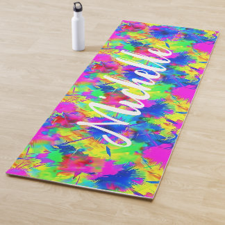Colourful Personalized Tie Dye Yoga Mat