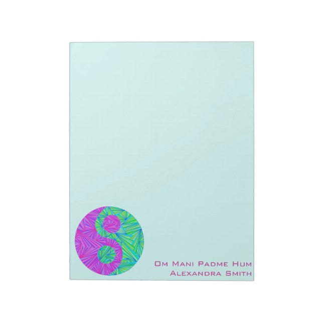 Colourful Personalized Yin And Yang Zen Art Notes (Rotated)