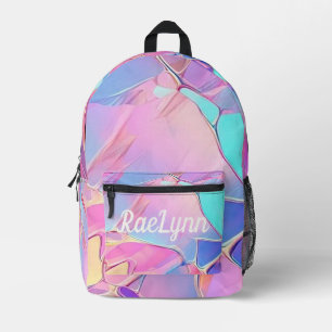 Colourful Personsalized Printed Backpack