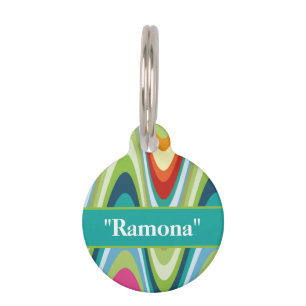 Colourful Pet Name QR Code Custom Pet Tag